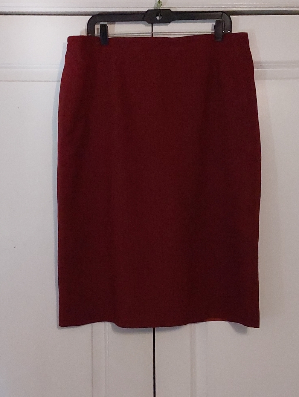 Sag Harbor Deep Red Pencil Skirt